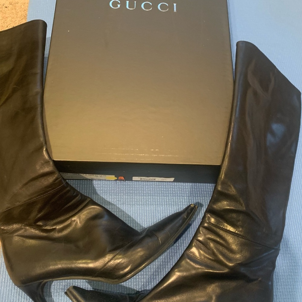 Gucci Tall Boots-Size 10 sold with box